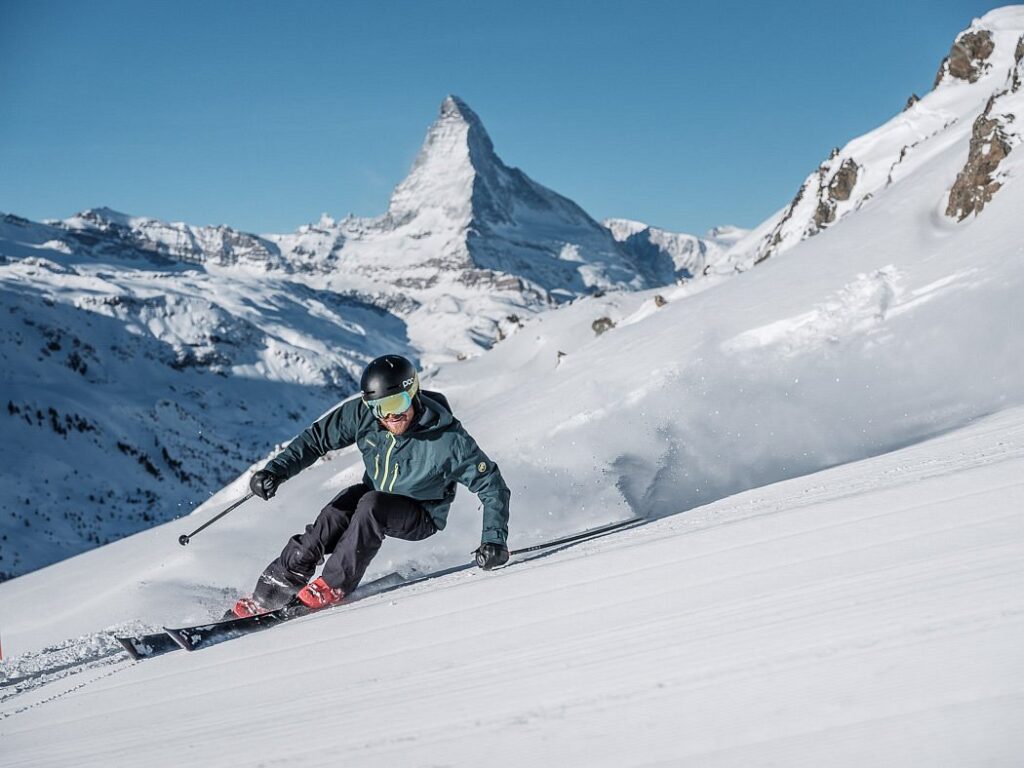 İsviçre'de kayak